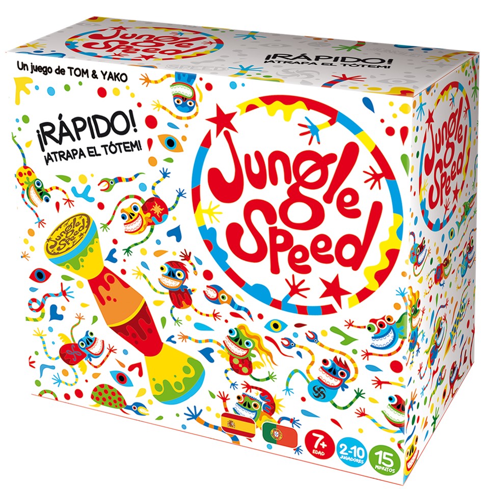 Asmodee Jungle Speed Beach - Versione Impermeabile Del Gioco Di Carte E Riflessi, Con Totem, Durata 15 Min, 2+ Giocatori - 6